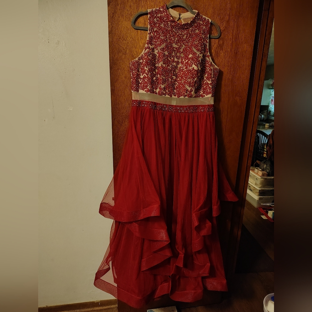 Elegant Red Kids Dress